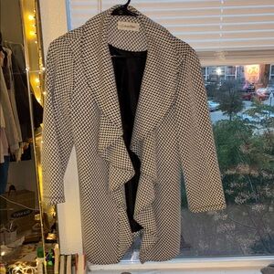 Calvin Klein Women's Houndstooth Trench Coat